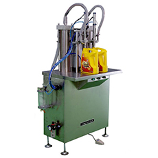 半自動容積雙頭式灌裝機（適用于1－4L，0.5－1L小桶）